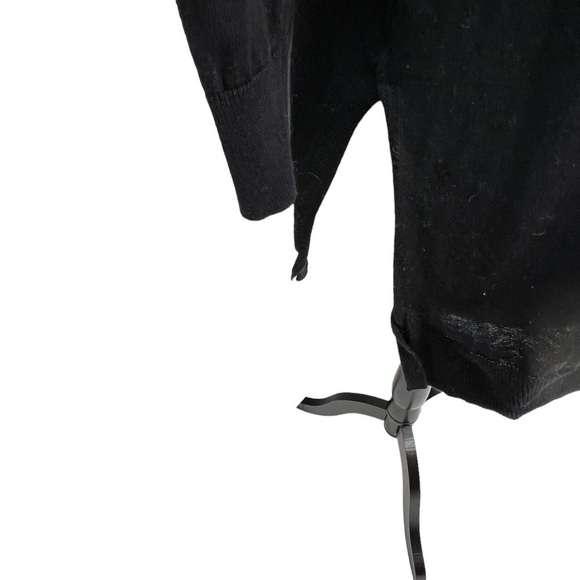 𝅺club Monaco Black Cotton Crew Neck Lightweight Sweater XXS - Picture 8 of 9